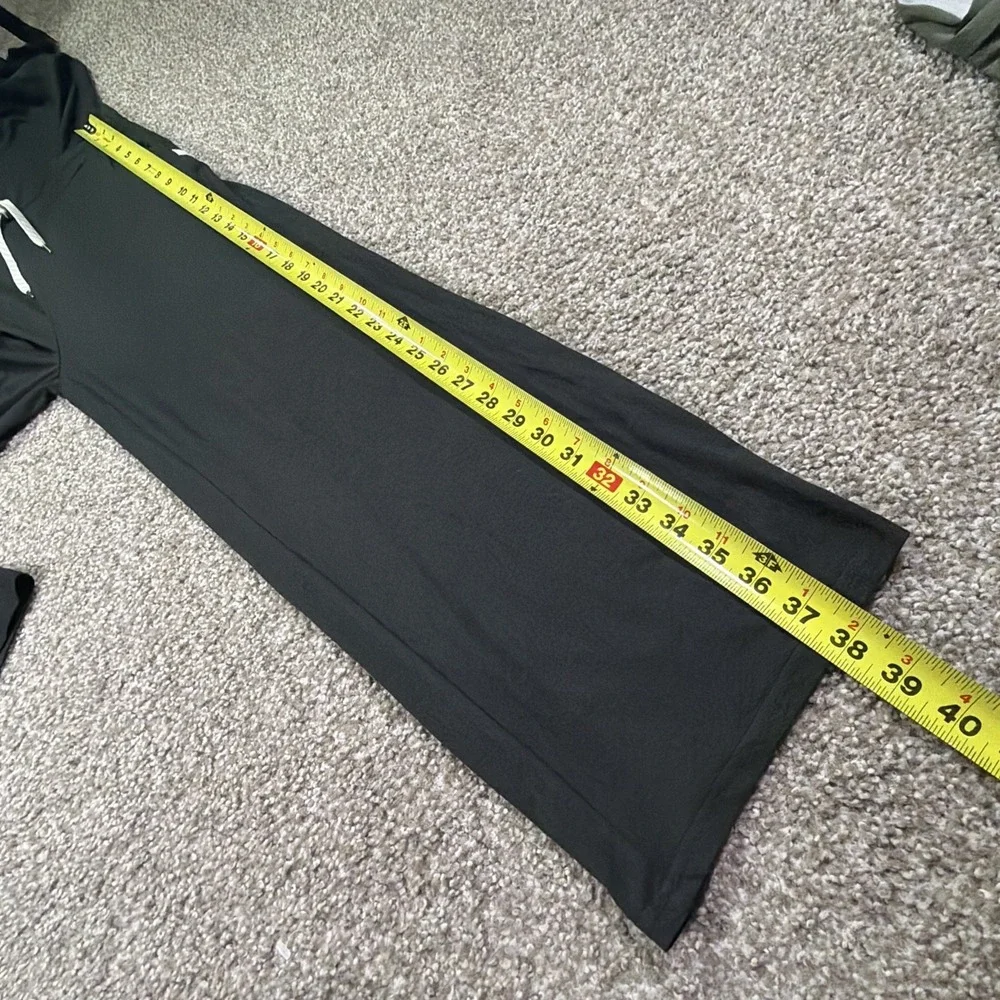 Vuori Pose Scoop Jumpsuit in Black L-XL Excellent Straight Leg Fit